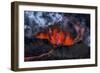 Volcano Eruption at the Holuhraun Fissure near Bardarbunga Volcano, Iceland-Arctic-Images-Framed Photographic Print