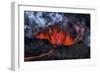 Volcano Eruption at the Holuhraun Fissure near Bardarbunga Volcano, Iceland-Arctic-Images-Framed Photographic Print