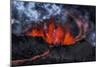 Volcano Eruption at the Holuhraun Fissure near Bardarbunga Volcano, Iceland-Arctic-Images-Mounted Photographic Print