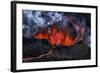 Volcano Eruption at the Holuhraun Fissure near Bardarbunga Volcano, Iceland-Arctic-Images-Framed Photographic Print