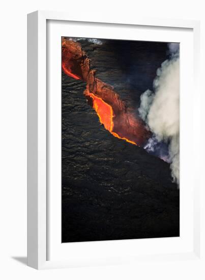 Volcano Eruption at the Holuhraun Fissure Near the Bardarbunga Volcano, Iceland-null-Framed Photographic Print