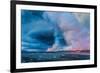 Volcano Eruption at the Holuhraun Fissure Near the Bardarbunga Volcano, Iceland-Ragnar Th Sigurdsson-Framed Photographic Print