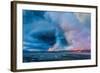 Volcano Eruption at the Holuhraun Fissure Near the Bardarbunga Volcano, Iceland-Ragnar Th Sigurdsson-Framed Photographic Print