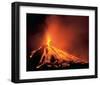 Volcano Eruption-null-Framed Art Print