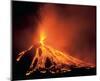 Volcano Eruption-null-Mounted Art Print