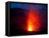 Volcano Eruptions at the Volcano Yasur, Island of Tanna, Vanuatu, South Pacific, Pacific-Michael Runkel-Framed Stretched Canvas
