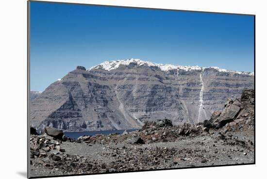 Volcano Fira Santorini Greece-null-Mounted Photo