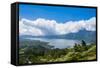 Volcano Gunung Batur Crater Lake, Bali, Indonesia, Southeast Asia, Asia-Michael Runkel-Framed Stretched Canvas