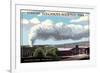 Volcano House - Hawaii Volcanoes National Park-Lantern Press-Framed Premium Giclee Print