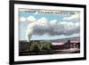 Volcano House - Hawaii Volcanoes National Park-Lantern Press-Framed Premium Giclee Print