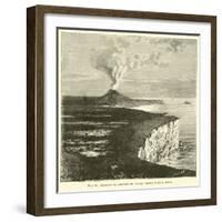 Volcano in Amsterdam Island, South Indian Ocean-null-Framed Giclee Print