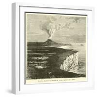 Volcano in Amsterdam Island, South Indian Ocean-null-Framed Giclee Print