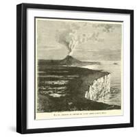 Volcano in Amsterdam Island, South Indian Ocean-null-Framed Premium Giclee Print