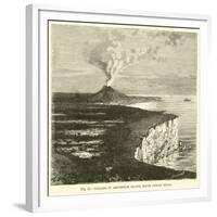 Volcano in Amsterdam Island, South Indian Ocean-null-Framed Giclee Print