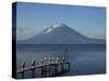 Volcano, Lake Atitlan, Atitlan, Guatemala, Central America-Rennie Christopher-Stretched Canvas