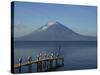 Volcano, Lake Atitlan, Atitlan, Guatemala, Central America-Rennie Christopher-Stretched Canvas