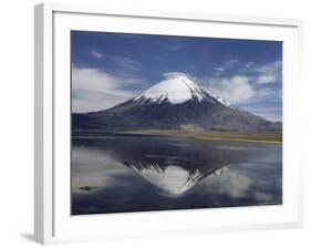 Volcano of Parinacola, Parque Nacional De Lauca, Chile-Anthony Waltham-Framed Photographic Print