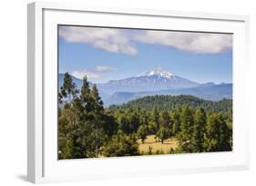 Volcano Villarrica and the Beautiful Landscape, Southern Chile, South America-Michael Runkel-Framed Photographic Print