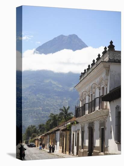 Volcano, Vulcan Agu and Colonial Architecture, Antigua, Guatemala, Central America-Wendy Connett-Stretched Canvas