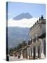 Volcano, Vulcan Agu and Colonial Architecture, Antigua, Guatemala, Central America-Wendy Connett-Stretched Canvas