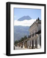 Volcano, Vulcan Agu and Colonial Architecture, Antigua, Guatemala, Central America-Wendy Connett-Framed Photographic Print