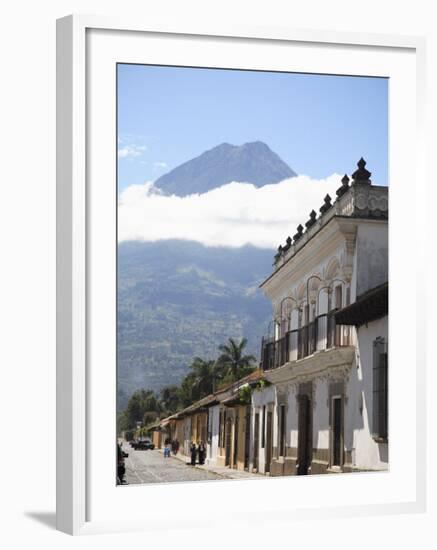 Volcano, Vulcan Agu and Colonial Architecture, Antigua, Guatemala, Central America-Wendy Connett-Framed Photographic Print