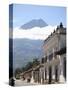 Volcano, Vulcan Agu and Colonial Architecture, Antigua, Guatemala, Central America-Wendy Connett-Stretched Canvas