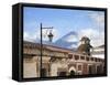 Volcano, Vulcan Agua and Colonial Architecture, Antigua, Guatemala-Wendy Connett-Framed Stretched Canvas