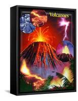Volcano-Encyclopaedia Britannica-Framed Stretched Canvas
