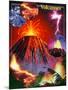 Volcano-Encyclopaedia Britannica-Mounted Art Print