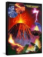 Volcano-Encyclopaedia Britannica-Framed Stretched Canvas