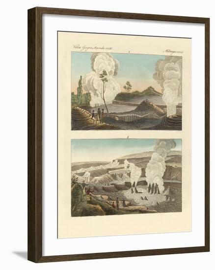 Volcanoes on the Island of Hawaii-null-Framed Giclee Print