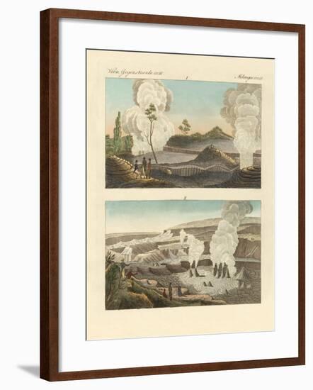 Volcanoes on the Island of Hawaii-null-Framed Giclee Print