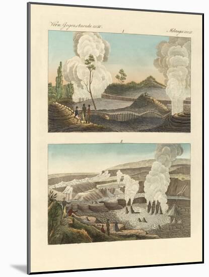 Volcanoes on the Island of Hawaii-null-Mounted Giclee Print