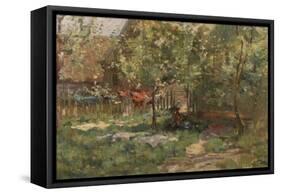 Volendam in May-Lucien Frank-Framed Stretched Canvas