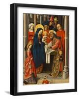 Volet d'un triptyque : Présentation au temple-null-Framed Giclee Print