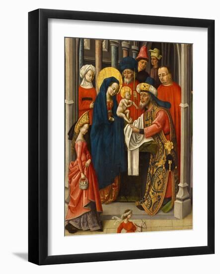 Volet d'un triptyque : Présentation au temple-null-Framed Giclee Print