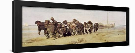 Volga Bargemen-Ilya Efimovich Repin-Framed Giclee Print