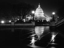 Washington by Night, 1935, Abraham Lincoln Marble Statue by Daniel Chester French A..., 1935 (Photo-Volkmar Wentzel-Giclee Print