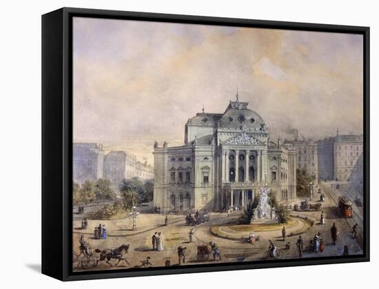 Volks Theater, Vienna-Johann Wilhelm Frey-Framed Stretched Canvas