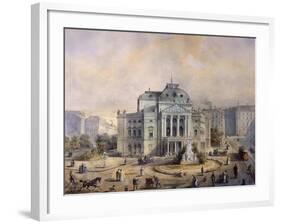 Volks Theater, Vienna-Johann Wilhelm Frey-Framed Giclee Print