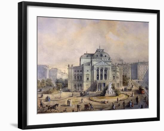 Volks Theater, Vienna-Johann Wilhelm Frey-Framed Giclee Print