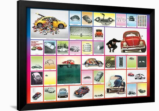 Volkswagen- Beetle Vehicle With Character-null-Framed Poster