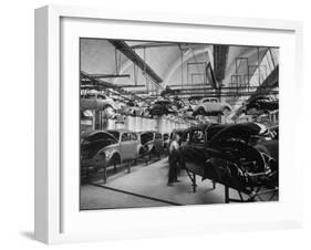 Volkswagen Plant Assembly Line-James Whitmore-Framed Photographic Print