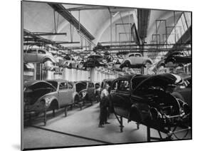 Volkswagen Plant Assembly Line-James Whitmore-Mounted Photographic Print