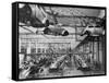 Volkswagen Plant Assembly Line-James Whitmore-Framed Stretched Canvas