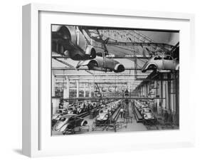 Volkswagen Plant Assembly Line-James Whitmore-Framed Photographic Print