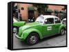 Volkswagen Taxi Cab, Mexico City, Mexico, North America-Wendy Connett-Framed Stretched Canvas