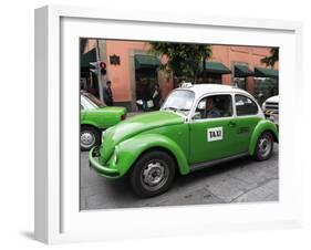 Volkswagen Taxi Cab, Mexico City, Mexico, North America-Wendy Connett-Framed Photographic Print