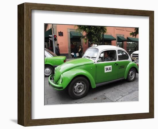 Volkswagen Taxi Cab, Mexico City, Mexico, North America-Wendy Connett-Framed Photographic Print